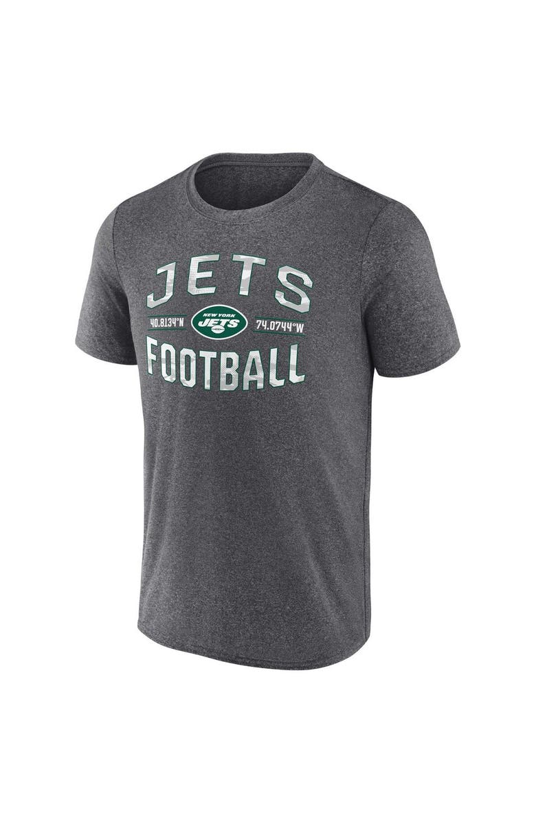 FANATICS Men's Fanatics Branded Heathered Charcoal New York Jets Want To Play T-Shirt, Alternate, color, 