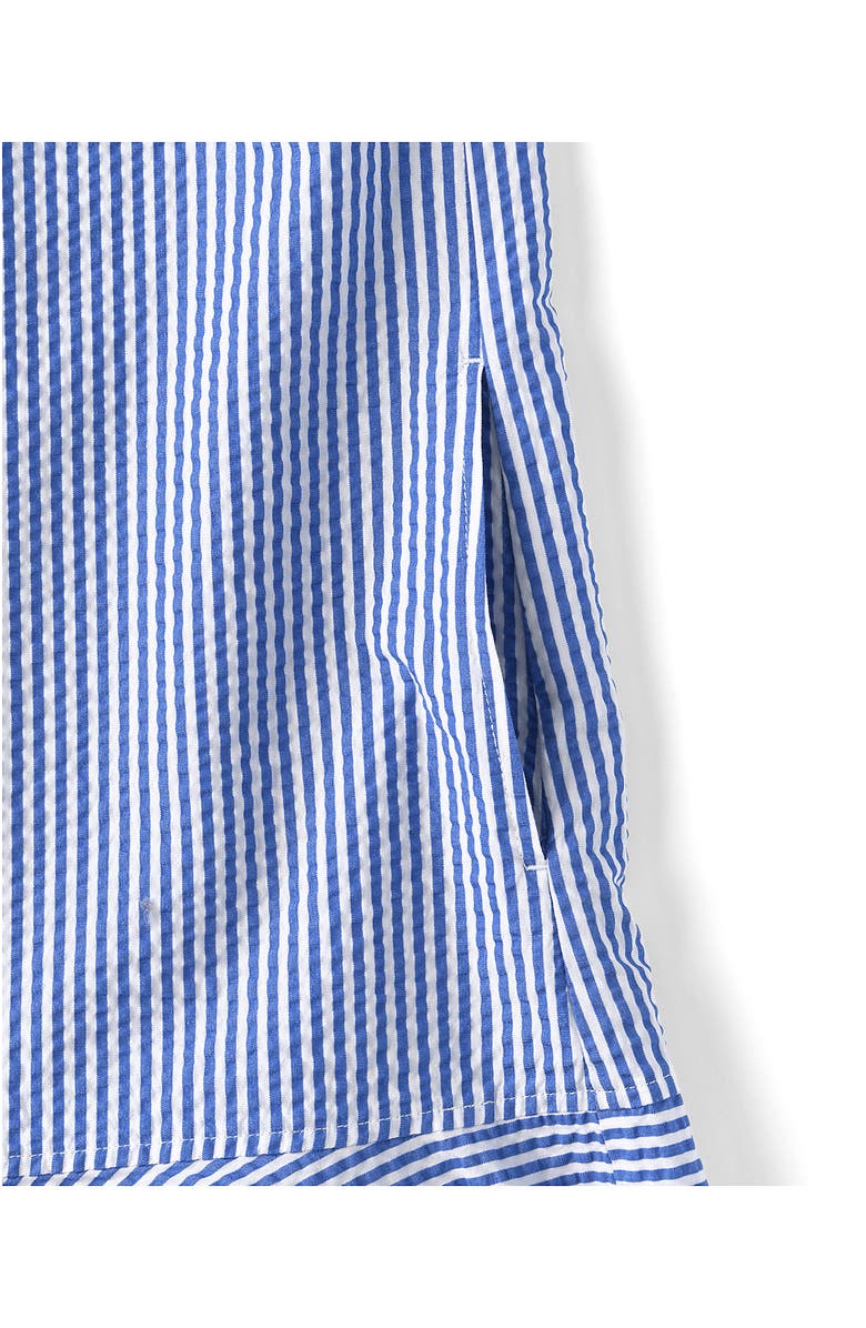 Lands' End Seersucker Tennis Dress, Alternate, color, Clear Blue/White Stripe