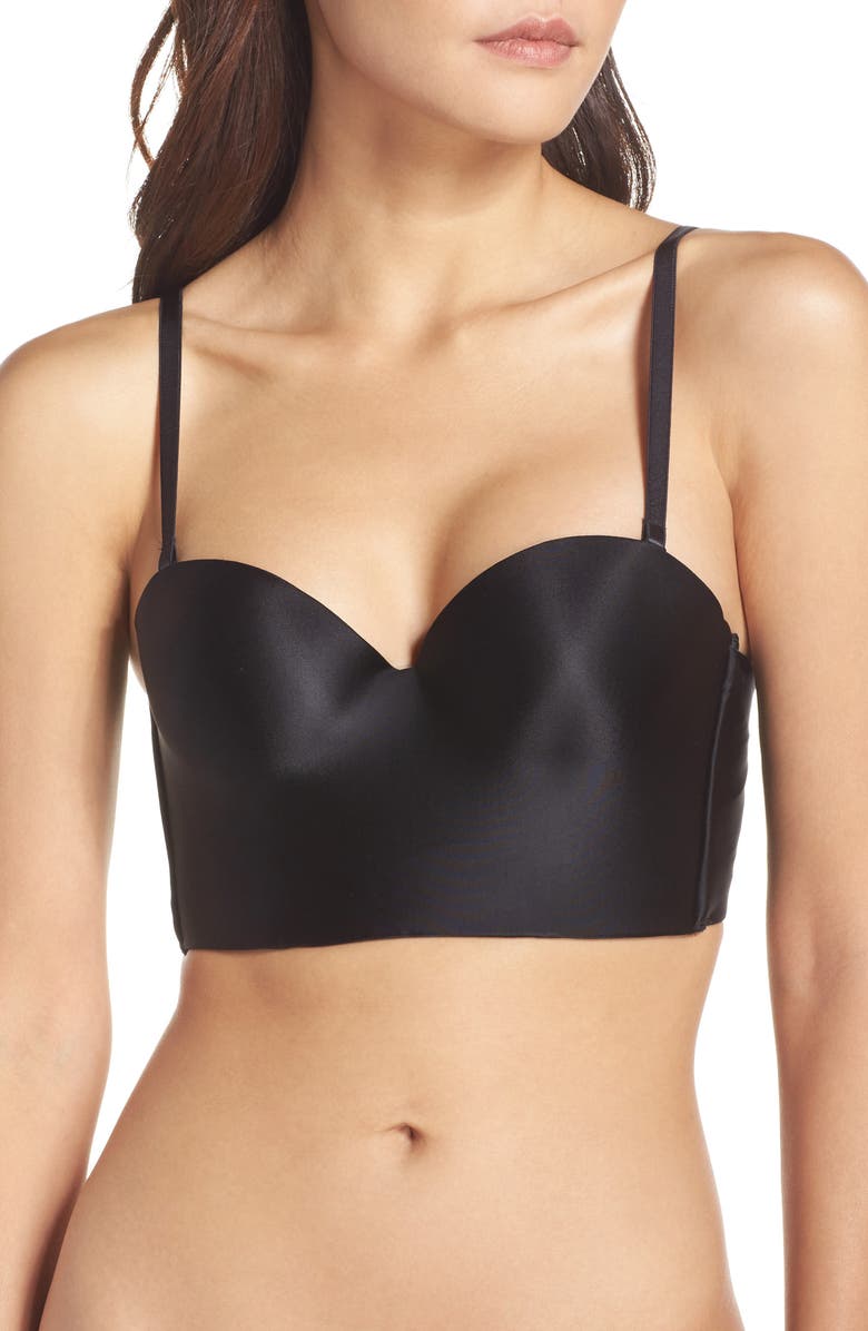 Felina Essentials Convertible Underwire Longline Push-Up Bra, Alternate, color,