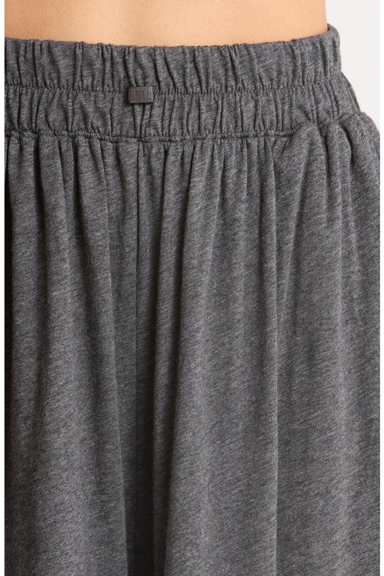 Organic Pima Wide Leg Lounge Pants, Alternate, color, RESTED CHARCOAL HEATHER