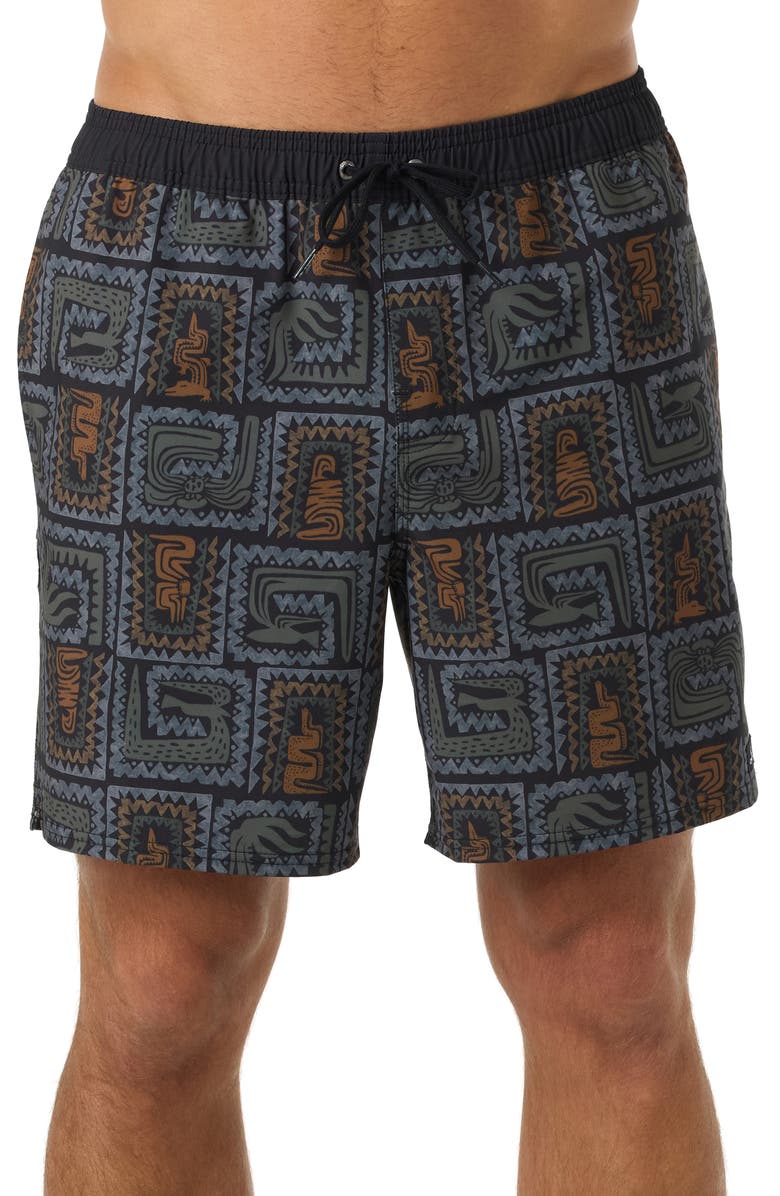O'Neill Hermosa Swim Trunks, Main, color, Black