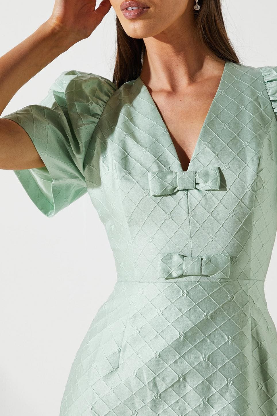 Coast Jacquard Bow Mini Dress (Women) | Nordstrom