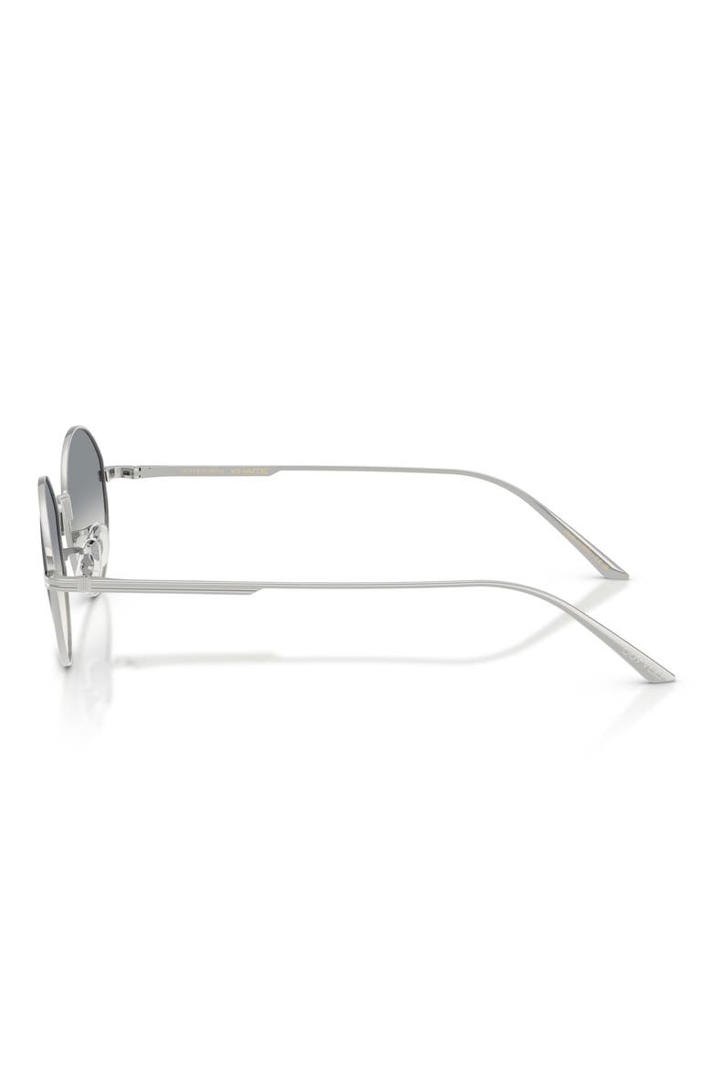 50mm Khaite Round Sunglasses, Alternate, color, SILVER / GREY GRADIENT