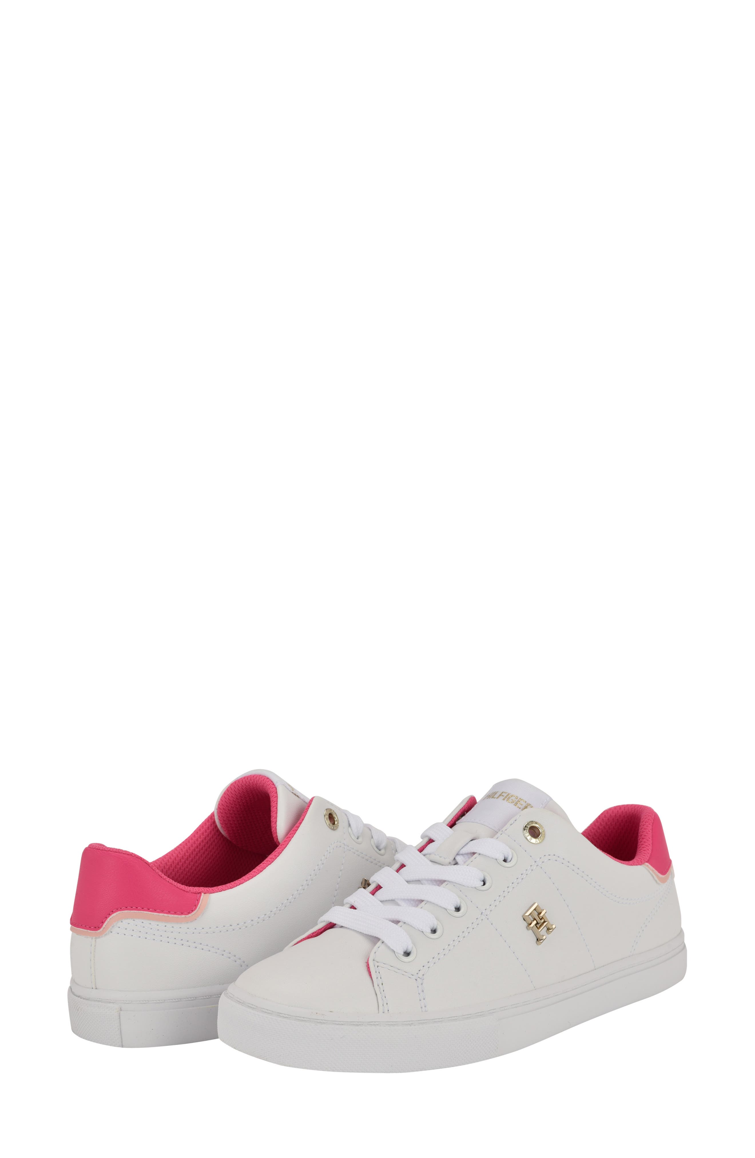 Lanzey Low Top Sneaker, Alternate, color, WHITE/TROPICAL PINK/SOFT ROSE