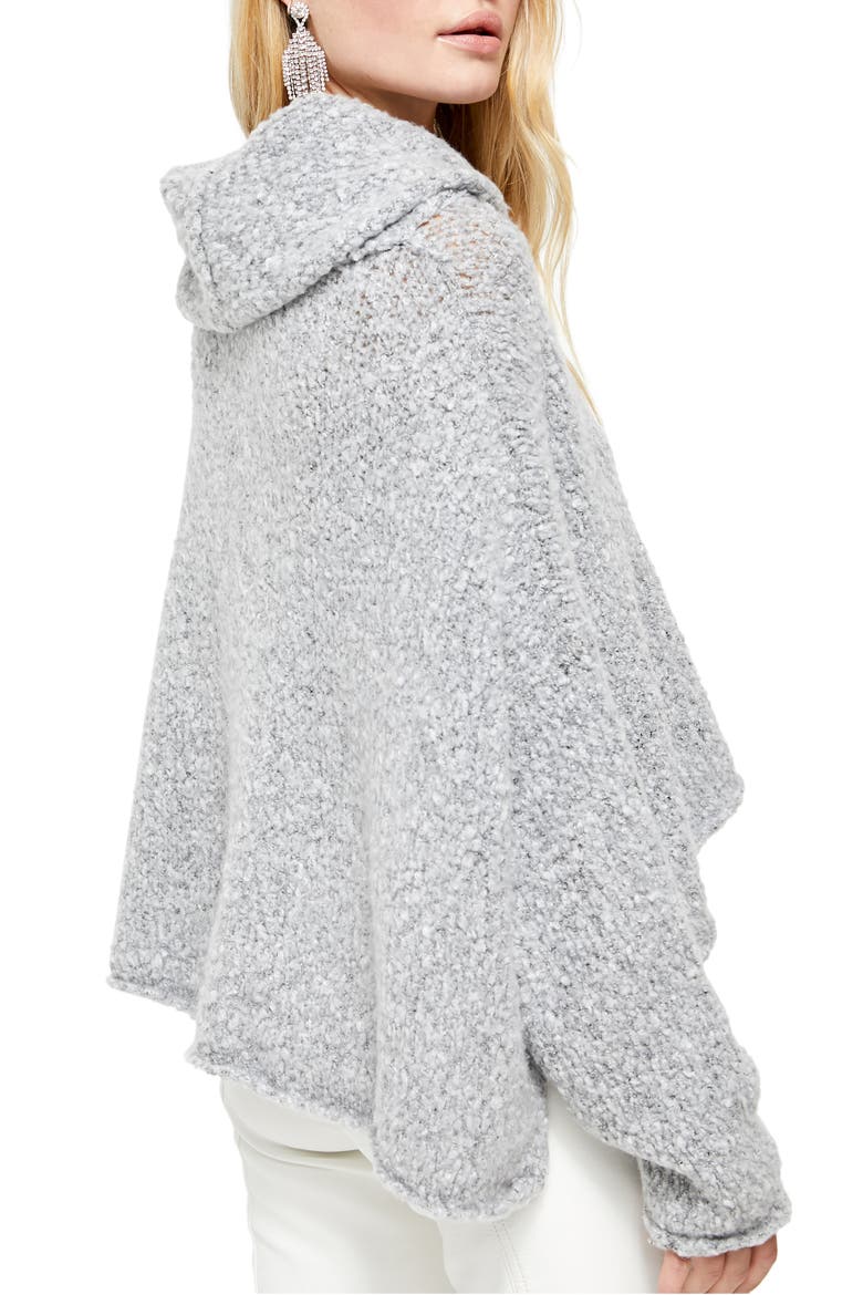 BFF Cowl Neck Sweater, Alternate, color, HEATHER GREY