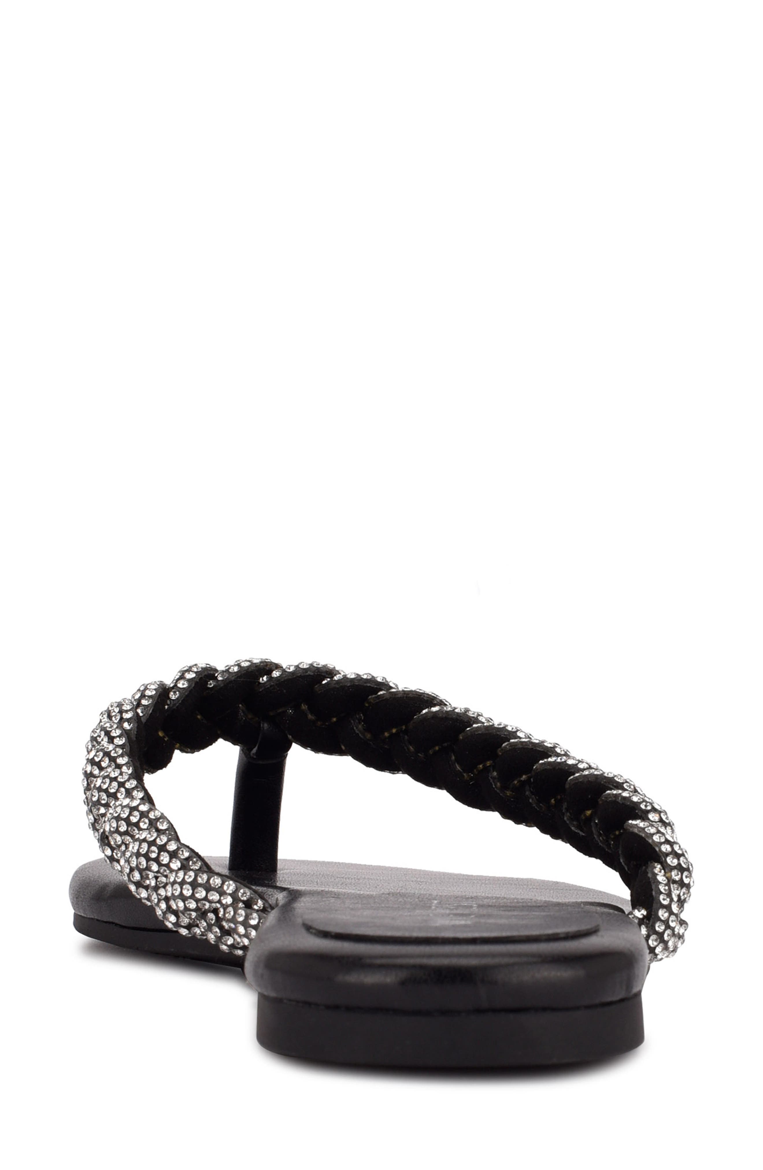 Nine West Tinee Embellished Flip Flop, Alternate, color, 
