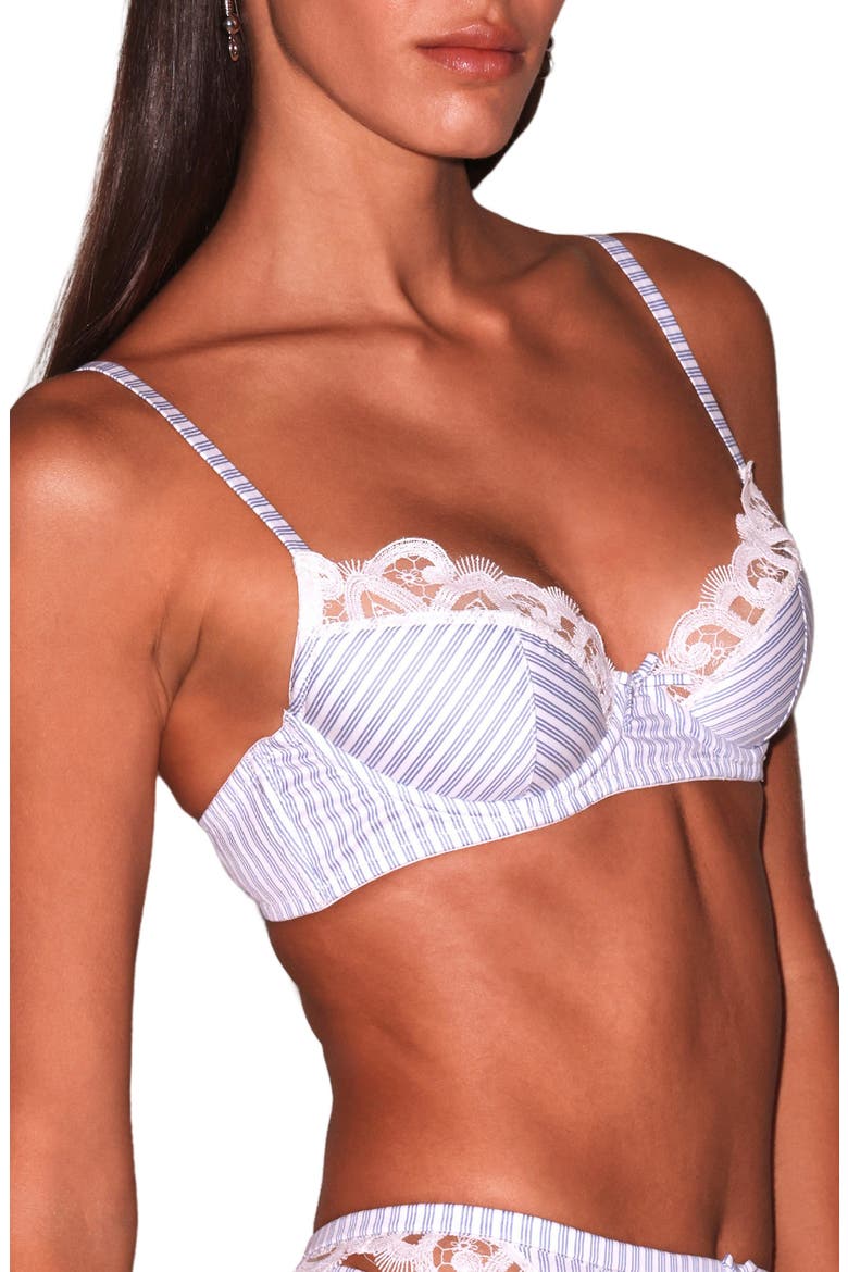 East Hampton Poplin Underwire Bra, Alternate, color, EAST HAMPTON STRIPE