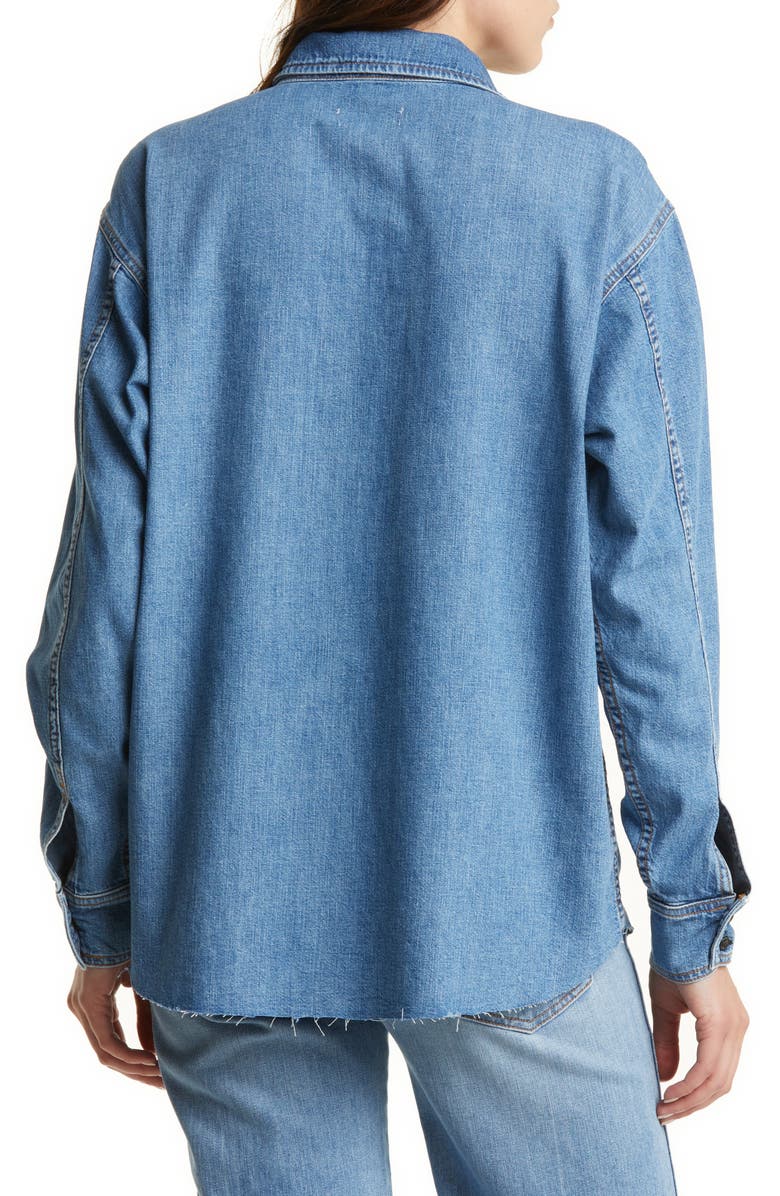 ASKK NY Oversize Denim Button-Up Shirt, Alternate, color,