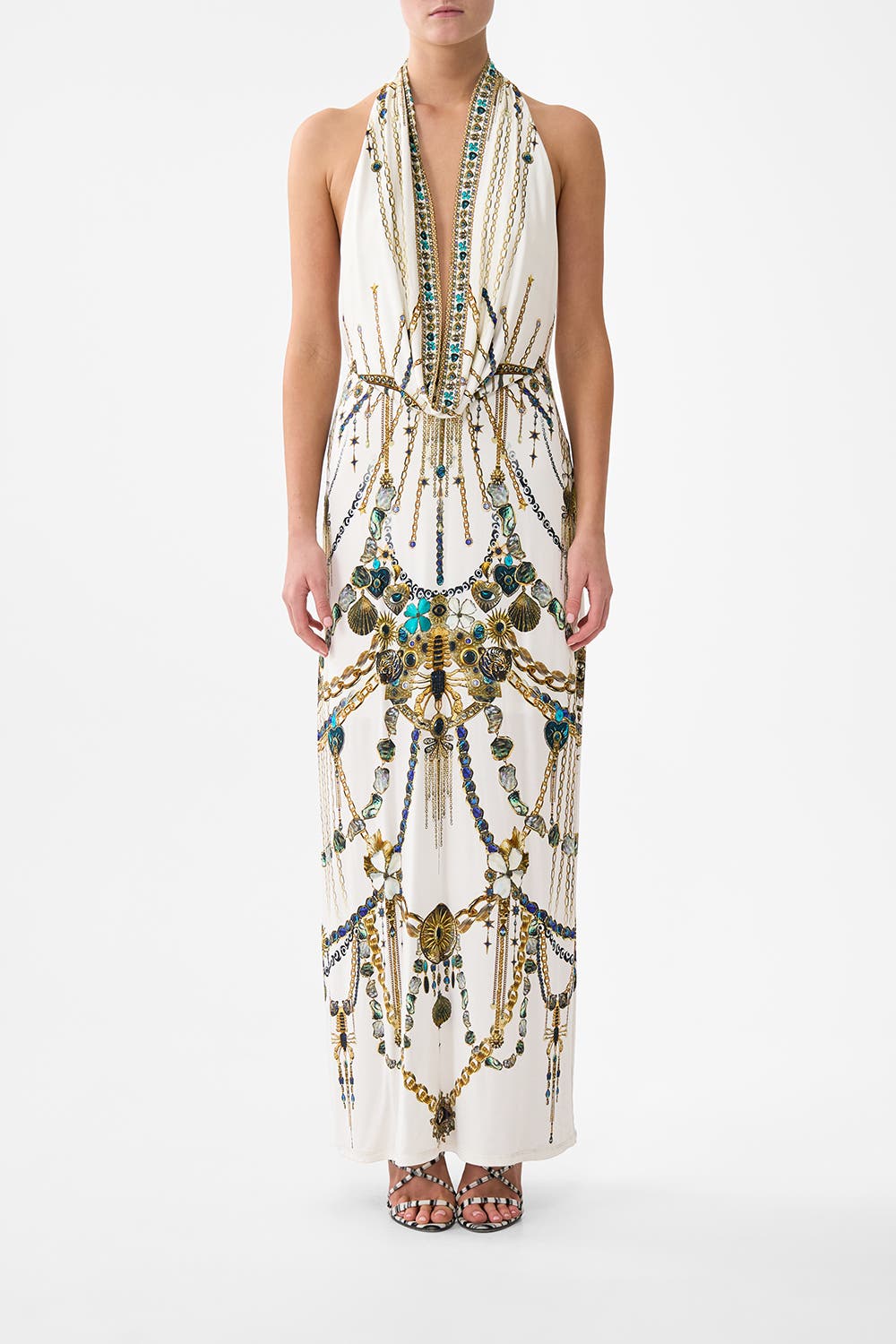 Deep Cowl Plunge Dress