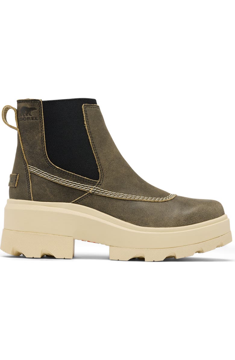 SOREL Joan FRWD Waterproof Chelsea Boot, Alternate, color, Canoe/ Bleached Ceramic