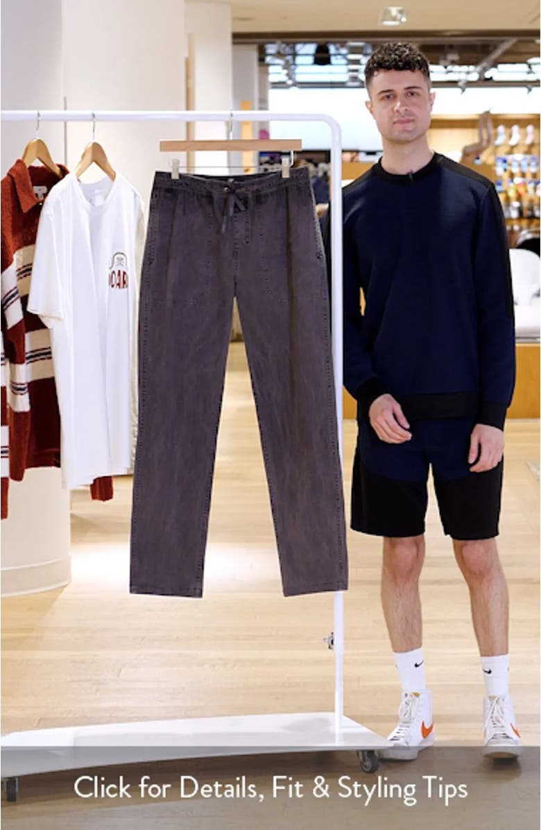 Made to Fade Stretch Cotton Drawstring Pants, sales video thumbnail