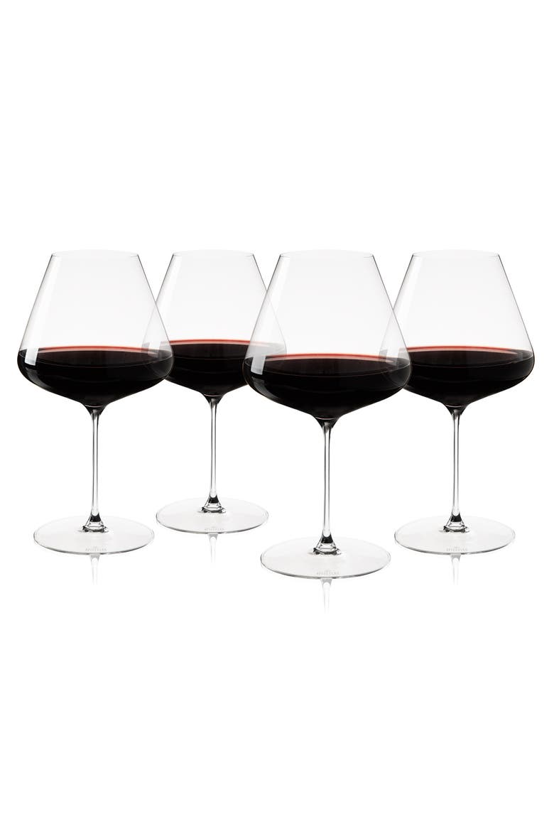 Definition Burgundy Wine Glass Set of 4, Main, color, Clear