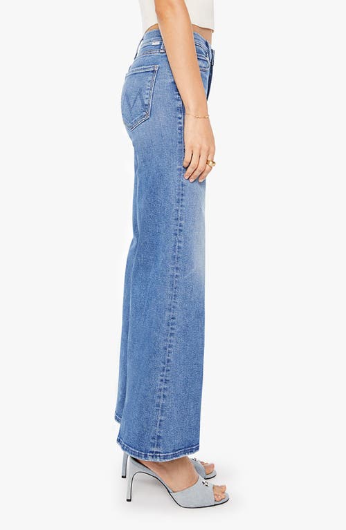 Mother The Twister Skimp High Waist Flare Wide Leg Jeans In Blue