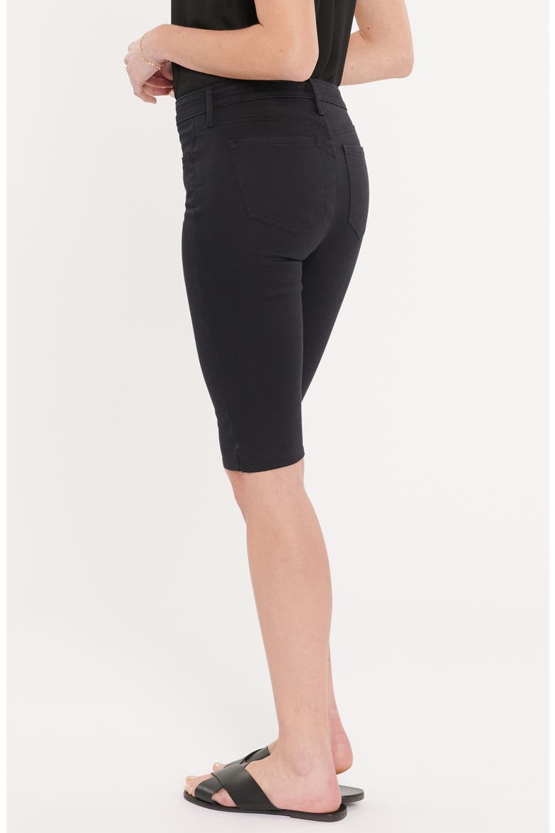 Denim Bermuda Shorts, Alternate, color, BLACK
