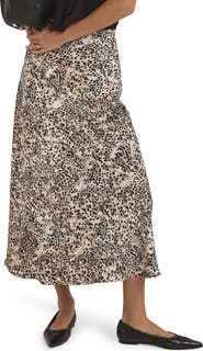 MINT VELVET Animal Print Slip Skirt