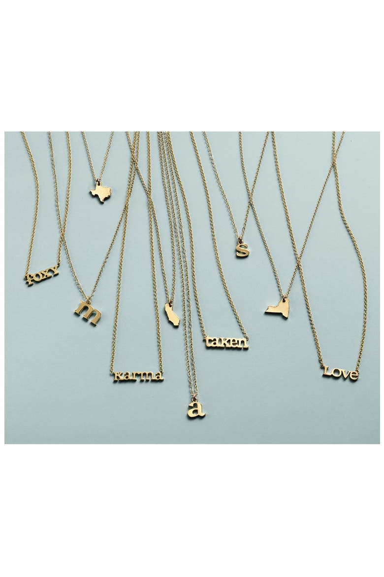 'State of Mind - California' Pendant Necklace, Alternate, color, CALIFORNIA GOLD DIPPED