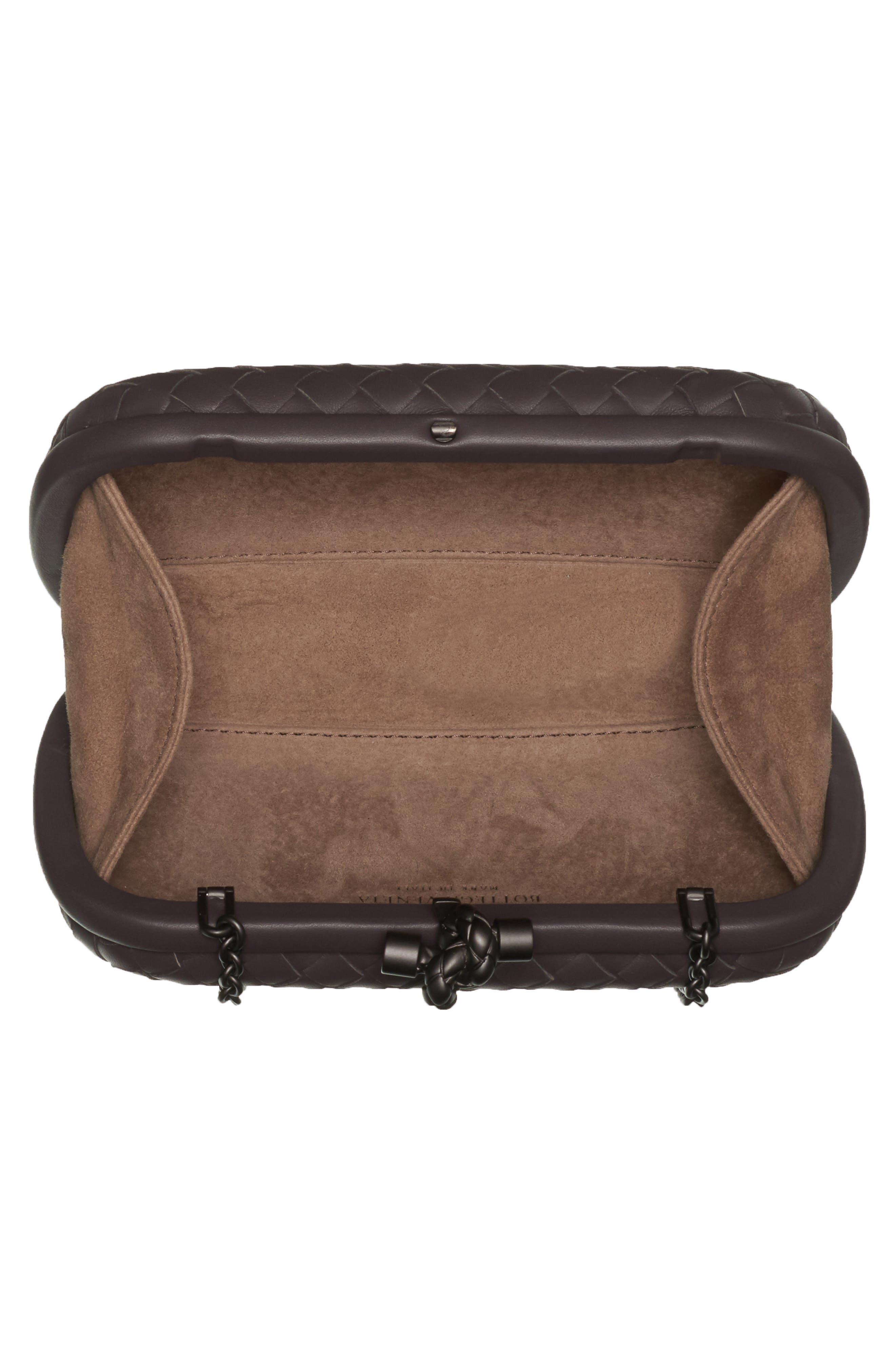 Bottega Veneta Intrecciato Leather Knot Clutch, Alternate, color, 