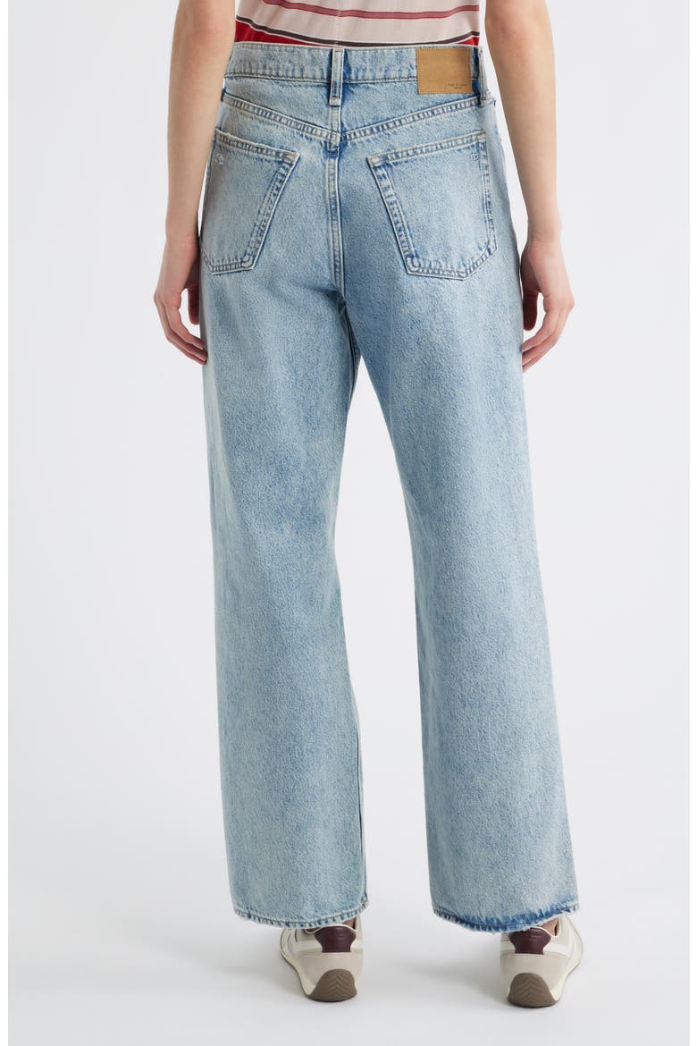 Shea Ripped High Waist Relaxed Straight Leg Jeans, Alternate, color, CALHE