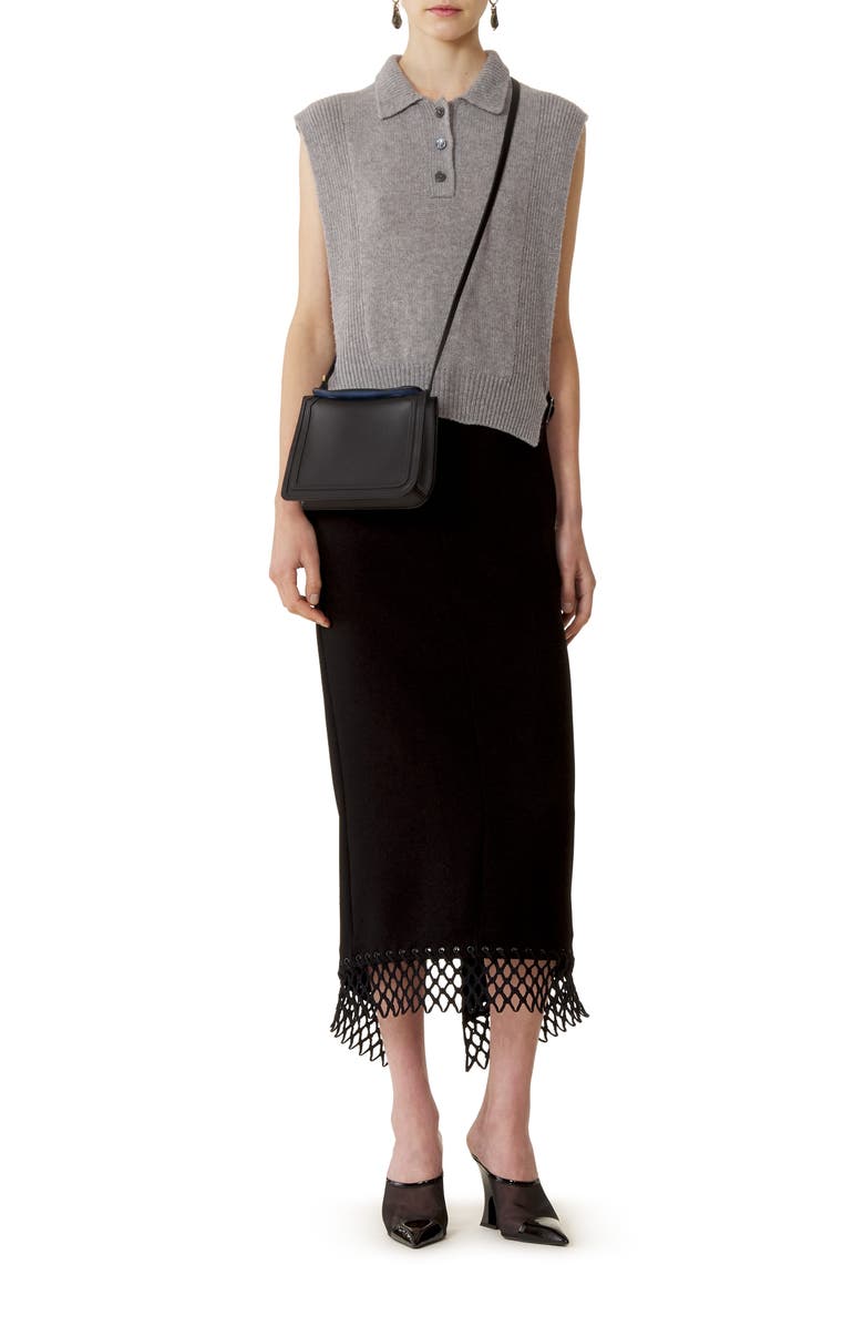 Lanvin Sleeveless Cashmere Sweater, Alternate, color, Light Grey