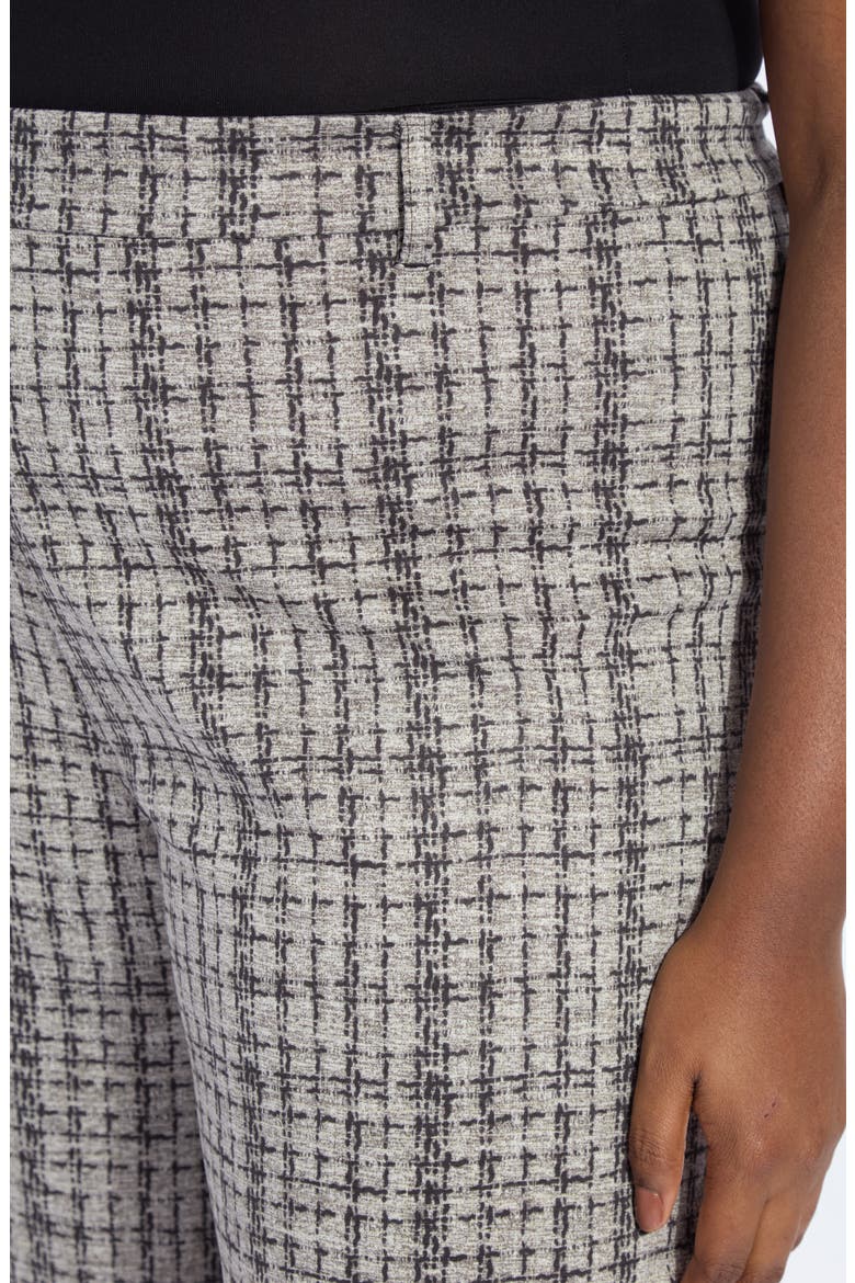 Erin Tweed Print Pull-On High Waist Ankle Wide Leg Pants, Alternate, color, LUSH TWEED TEXTURE