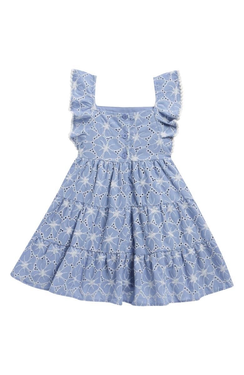 BLUEBERRY Kids' Embroidered Dress & Sunglasses Set, Alternate, color, Peri Blue