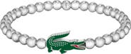 Lacoste Men's Matchpoint Stainless Steel Bead Bracelet