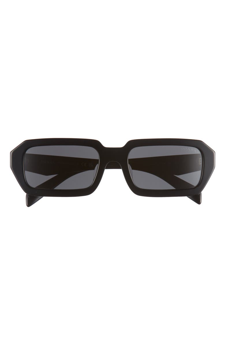 Prada 54mm Rectangular Sunglasses, Main, color,