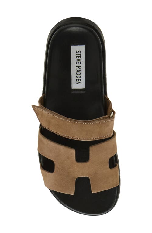 Steve Madden Mayven Flatform Slide Sandal In Brown