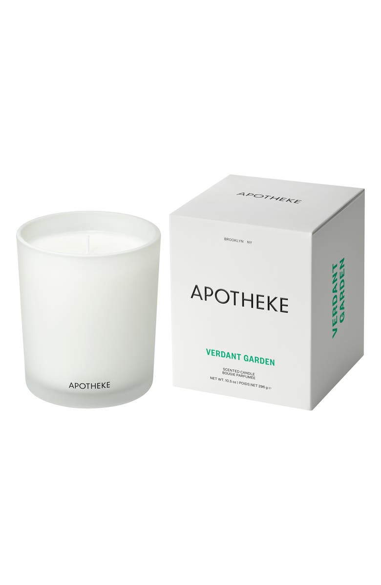APOTHEKE Verdant Garden Classic Scented Candle, Main, color, White