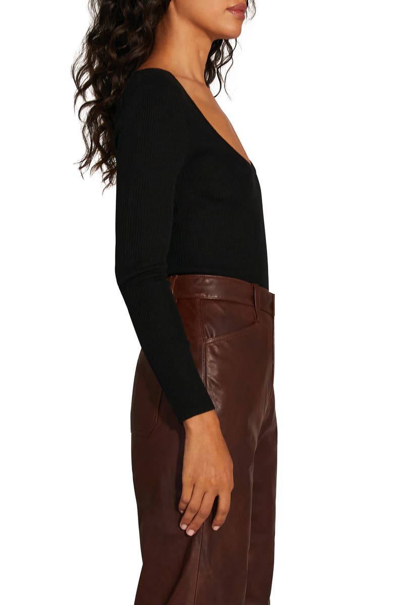 Favorite Daughter Take It Easy Wool Sweater, Alternate, color, Black