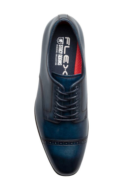 Stacy Adams William Cap Toe Oxford In Navy