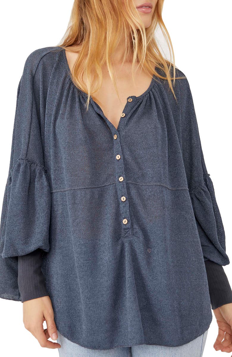 Free People Blue Bell Blouse, Main, color,