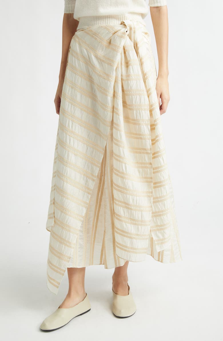 EENK Layered Silk Skirt, Alternate, color, Beige