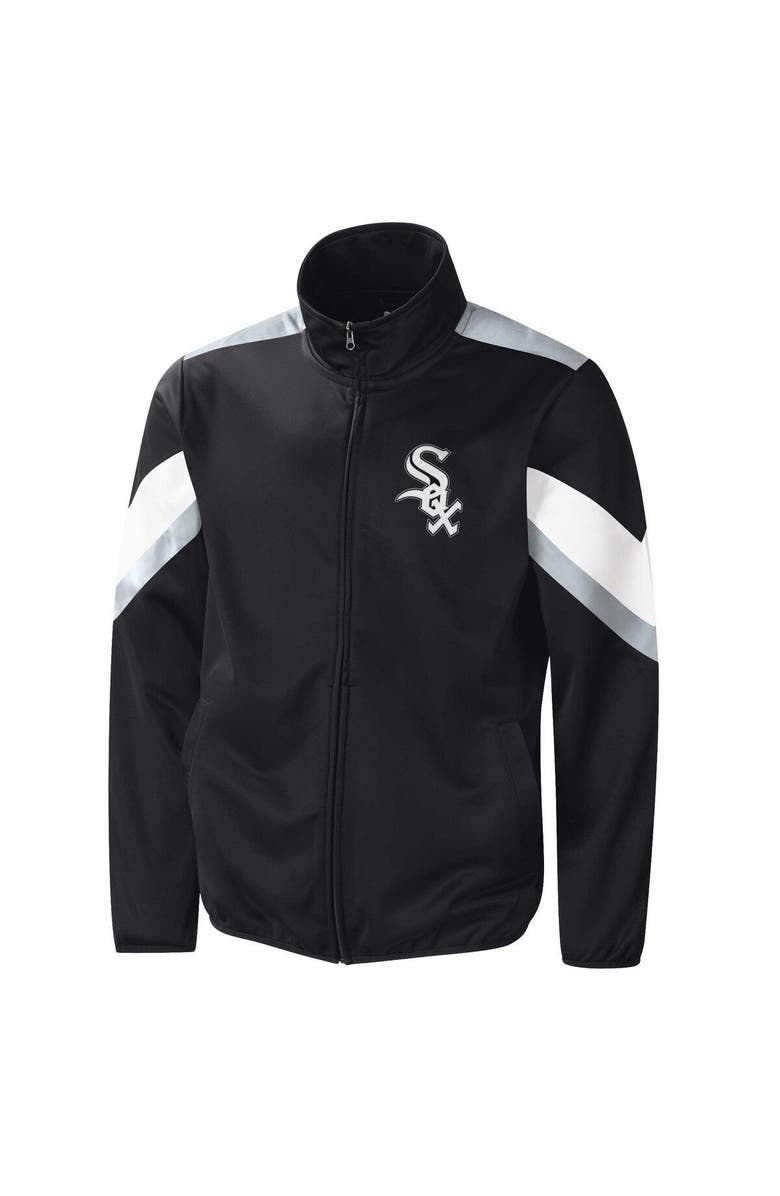 G-III SPORTS BY CARL BANKS Men's G-III Sports by Carl Banks Black Chicago White Sox Earned Run Full-Zip Jacket, Alternate, color, Black