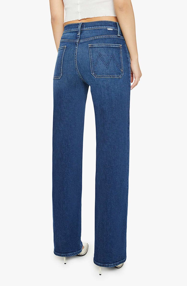 MOTHER The Lil Rambler Patch Pocket High Waist Straight Leg Jeans, Alternate, color, Made For Walking