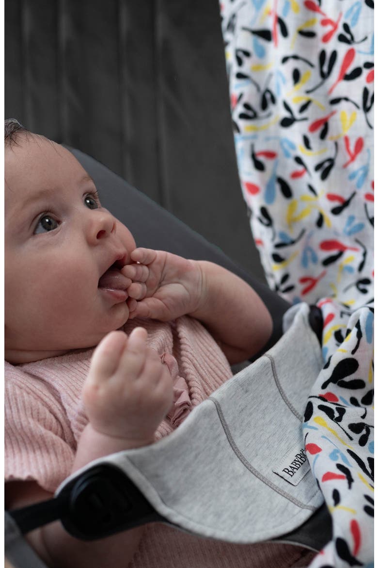 XL Sycamore Sensory Organic Cotton Muslin Blanket, Alternate, color, SYCAMORE PRINT