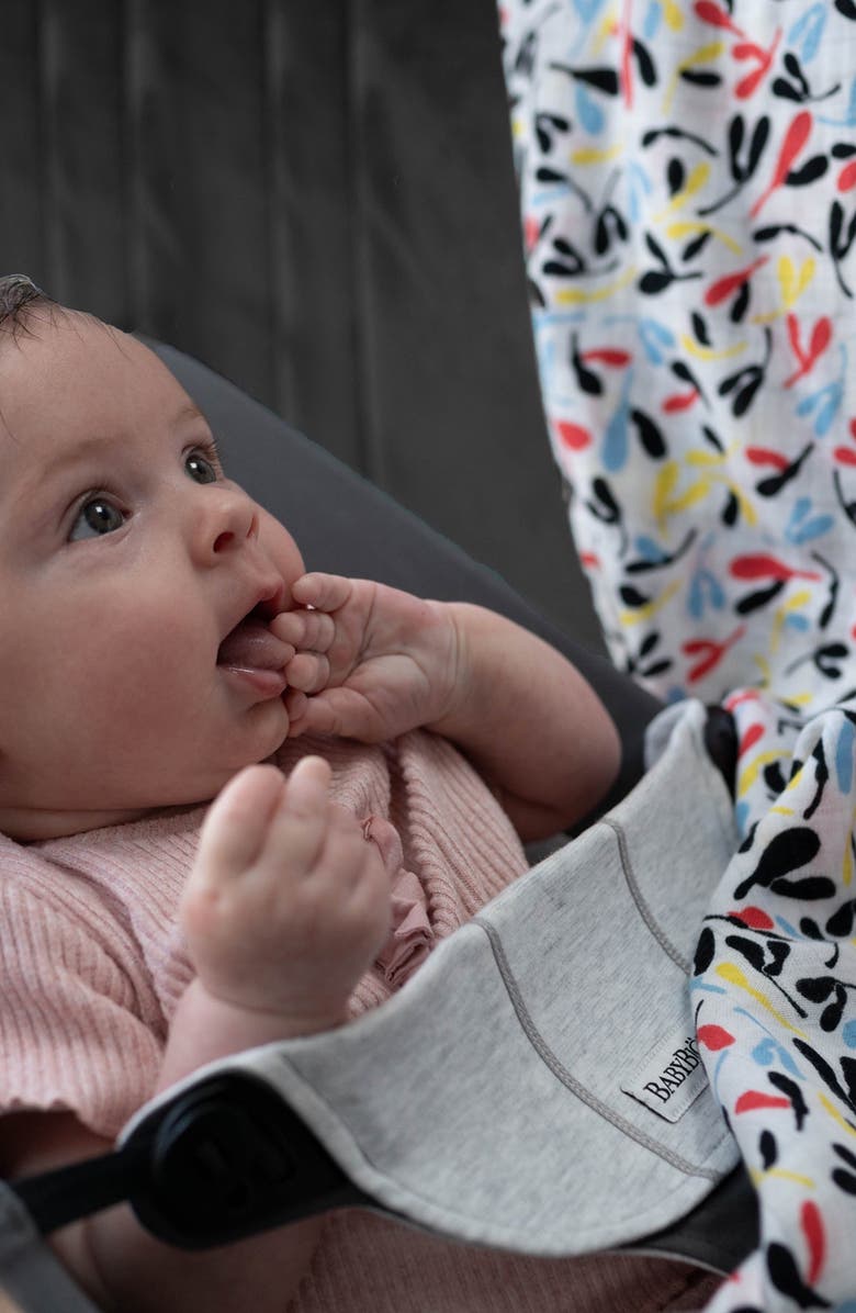 ETTA LOVES XL Sycamore Sensory Organic Cotton Muslin Blanket, Alternate, color, Sycamore Print