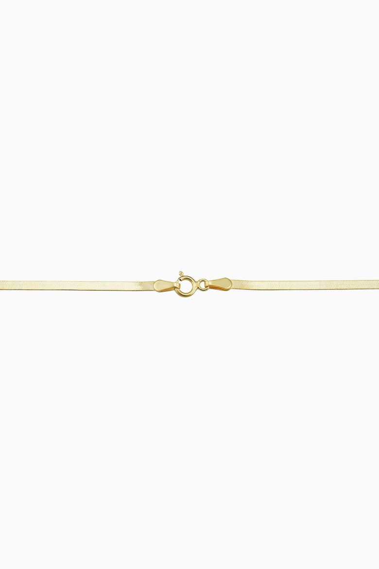 14K Yellow Gold Park Avenue Herringbone Choker, Alternate, color, Yellow Gold