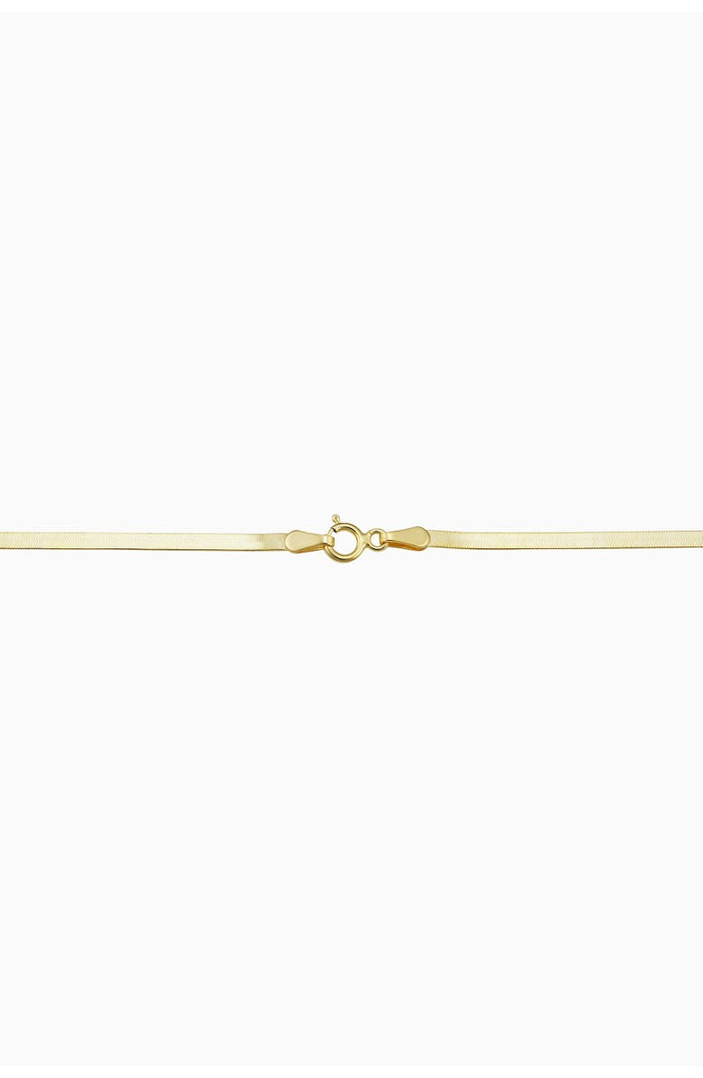 Oradina 14K Yellow Gold Park Avenue Herringbone Choker, Alternate, color, Yellow Gold