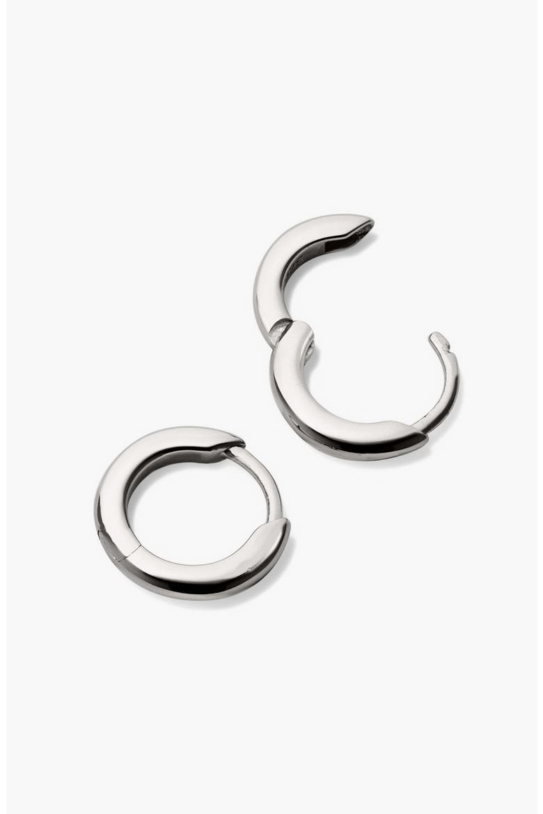 Tube Huggie Hoops, Alternate, color, Sterling Silver