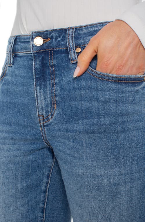 Liverpool Los Angeles Marley High Waist Cuff Jeans In Blue