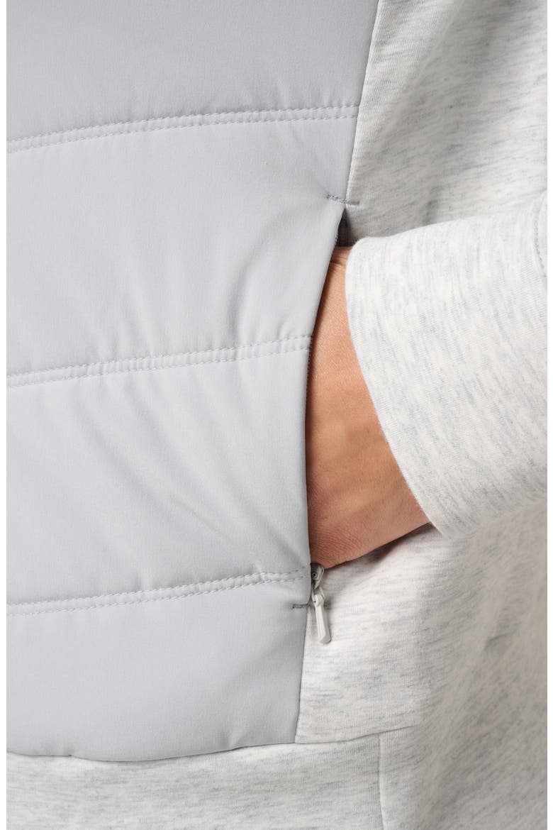 Skyloft Soft Quilted Performance Jacket, Alternate, color, HEATHER LIGHT GREY