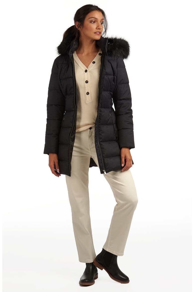 Oykel Hooded Puffer Jacket, Alternate, color, BLACK