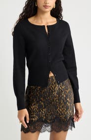 Open Edit Softluxe Crewneck Cardigan