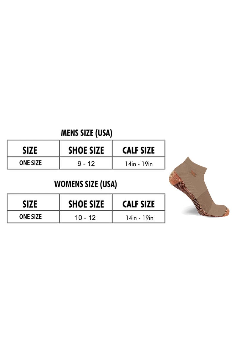 EXTREME FIT 3-Pack Copper Infused Ankle Length Compression Socks, Alternate, color,