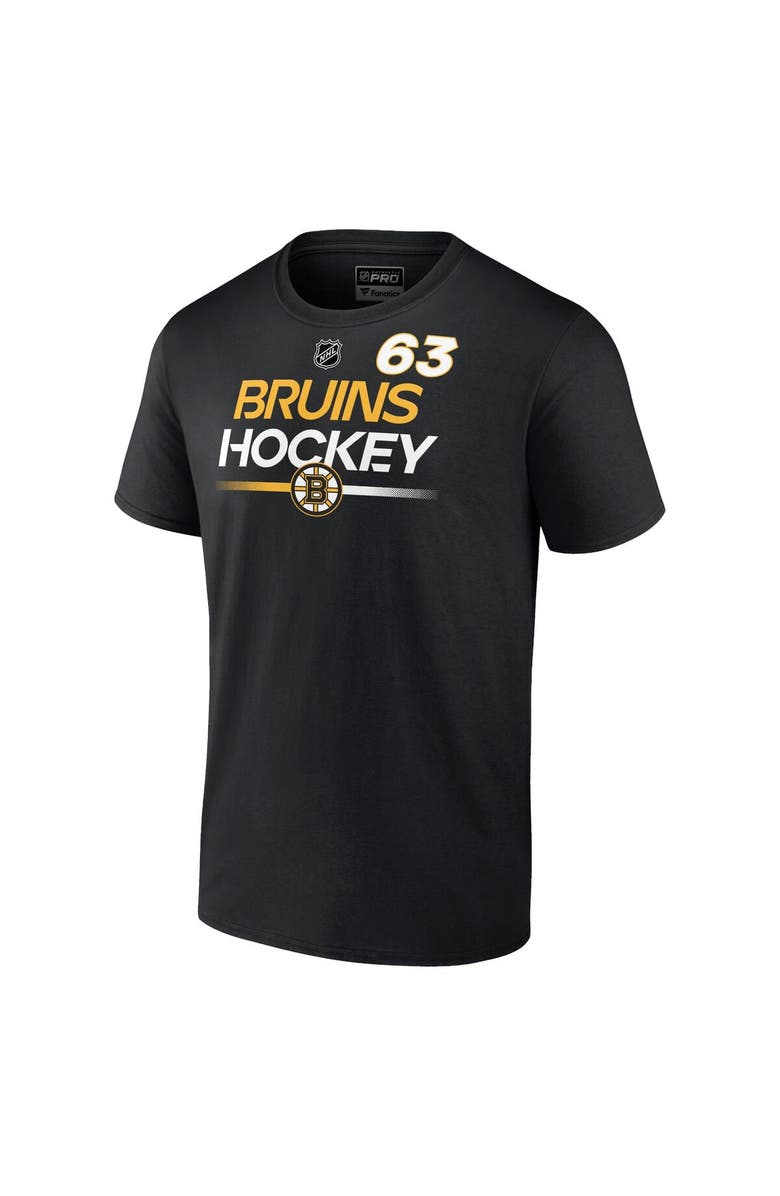 FANATICS Men's Fanatics Branded Brad Marchand Black Boston Bruins Authentic Pro Prime Name & Number T-Shirt, Alternate, color, 