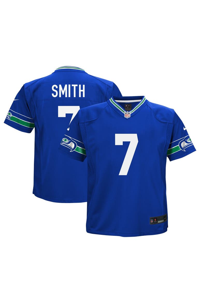 Preschool Nike Geno Smith Royal Seattle Seahawks Game Jersey, Main, color, Royal