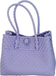 PINK HALEY Zoe Recycled Plastic Woven Tote Small - Lavender