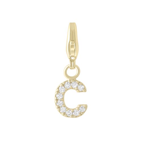 Electric Picks Initial Charm In Gold - C