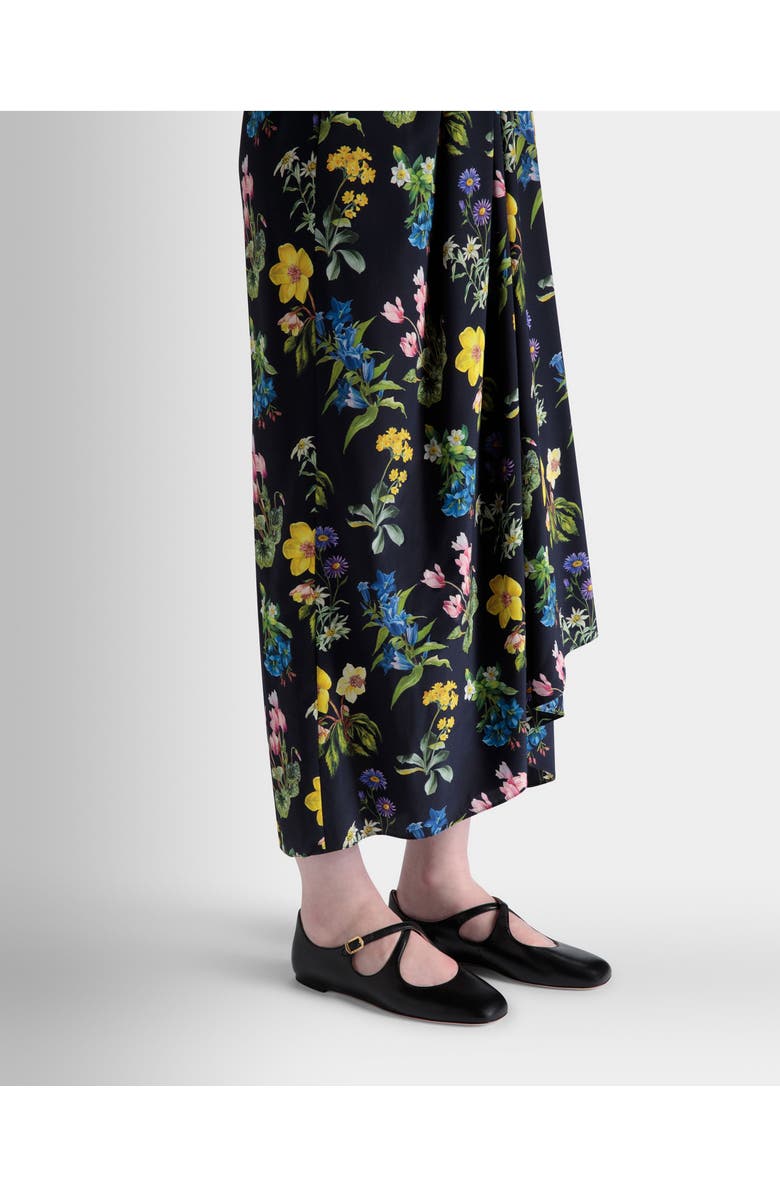 Bally rina Flat In Lamb Nappa Leather Lined with Goat Leather, Alternate, color, Black